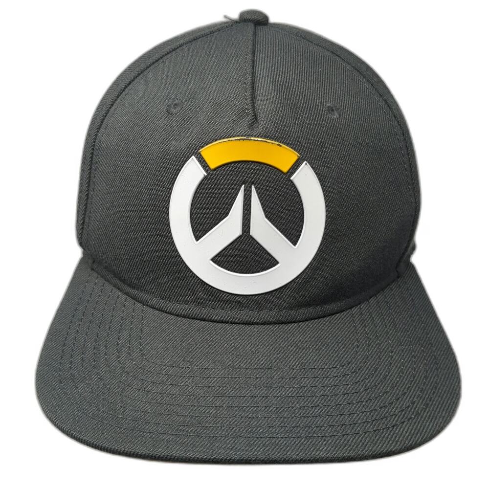 Blizzard 5 Panel Gray One Size Overwatch Logo Pins Snapback Hat Video Game